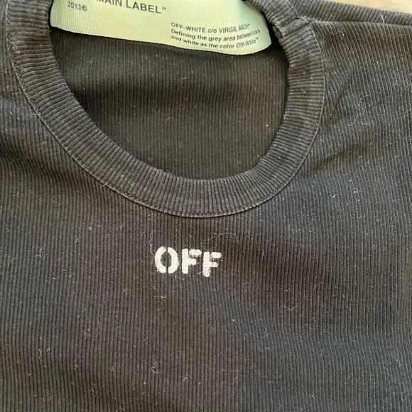 OFF-WHITE CROP TOP - Picture 2 of 5